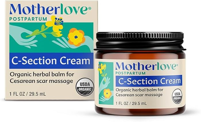 Motherlove C-Section Cream (1oz) Organic Herbal Nourishing Scar Cream—Soothes Discomfort While ... | Amazon (US)