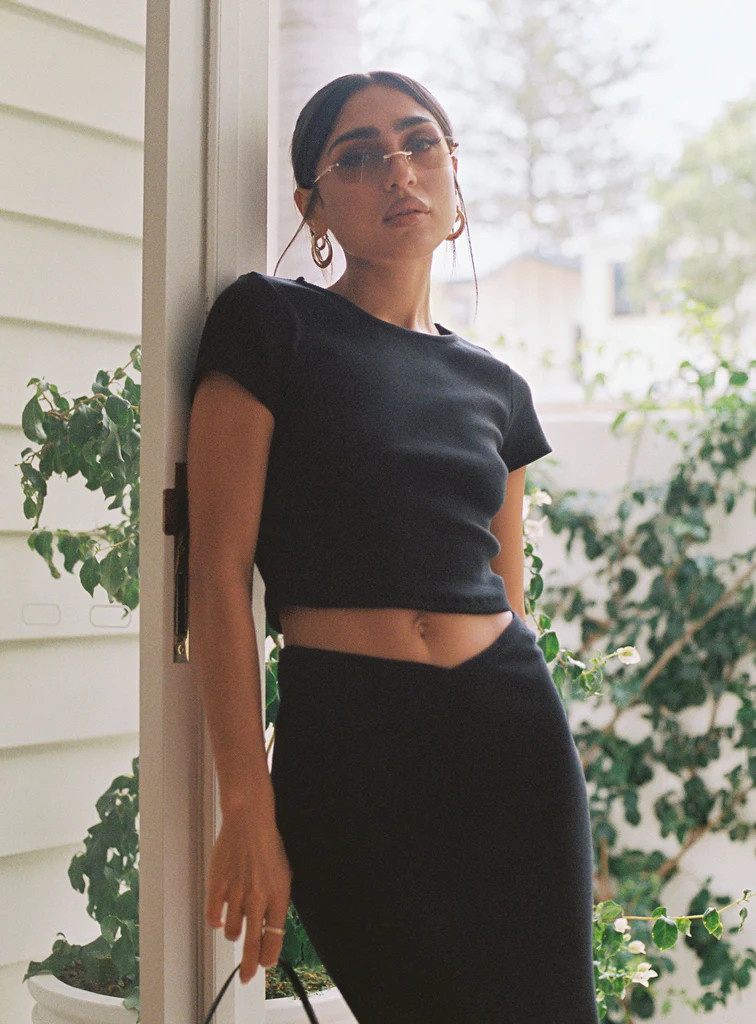 Organic Classic Crop Tee Black | Princess Polly US