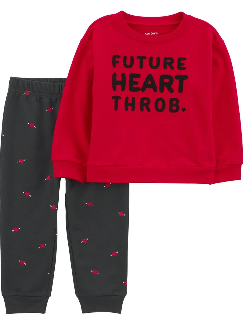 Carter's Child of Mine Baby and Toddler Boy Valentine's Outfit Set, Sizes 12M-5T | Walmart (US)