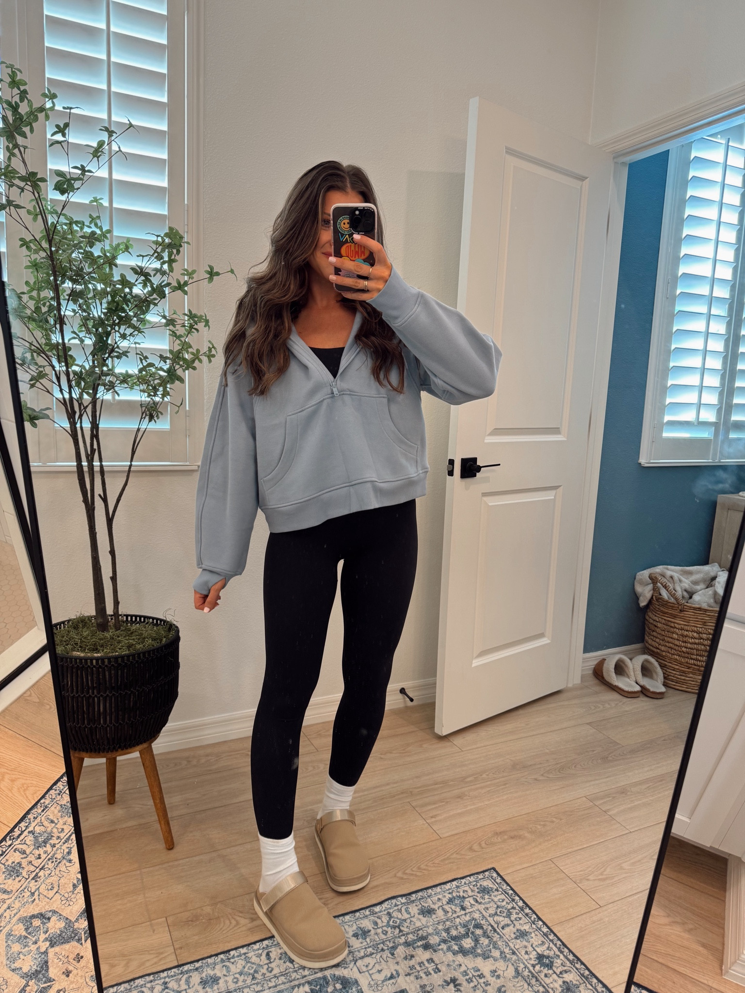 Comfy mom Ootd 🩵

S pullover 
M bra ( my true sports bra size ) 
Size small leggings, true to size and I did the shortest inseam. I’m just shy of 5’4 for reference.
Size down half size in the shoes. They are so comfy, but they do run big in my opinion. 


Comment SHOP below to receive a DM with the link to shop this post on my LTK ⬇ https://liketk.it/5089D