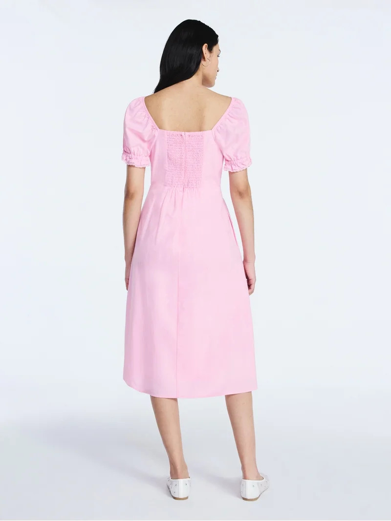 Scoop Women's and Women's Plus Lace Collar Dress, Sizes XS-4X | Walmart (US)