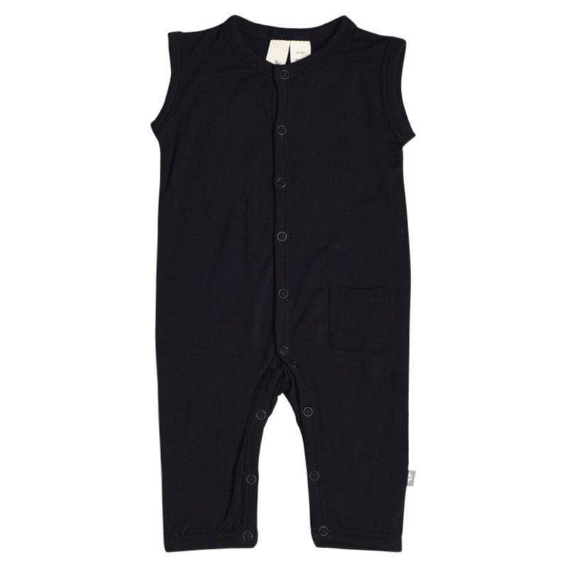 Sleeveless Romper in Midnight | Kyte BABY