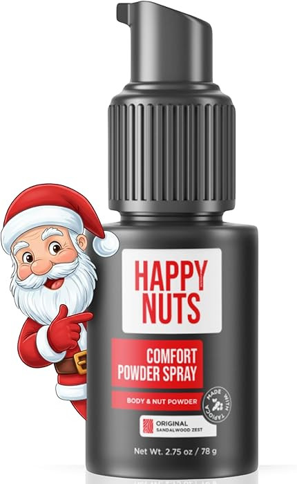 Happy Nuts Mens Comfort Powder Spray: Anti Chafing & Deodorant, Aluminum-Free, Sweat and Odor Con... | Amazon (CA)