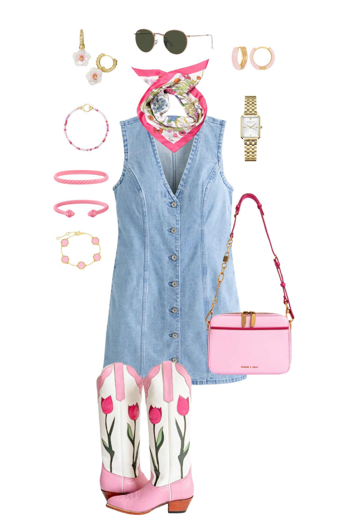 Fun Pink & Denim Western Styling 💖🌸🌷

style guide, style inspo, denim dress, denim vest, pink cowboy boots, tulips, outfit idea, outfit inspo, western stylee

#LTKSeasonal #LTKSpringSale #LTKstyletip