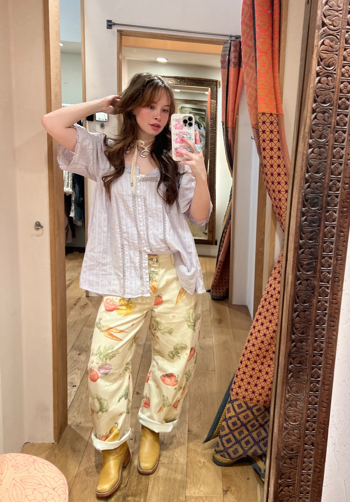 Bringing in the spring vibes!! 🥕✨🌷 #freepeople 

#LTKgrwm #LTKootd #LTKSeasonal