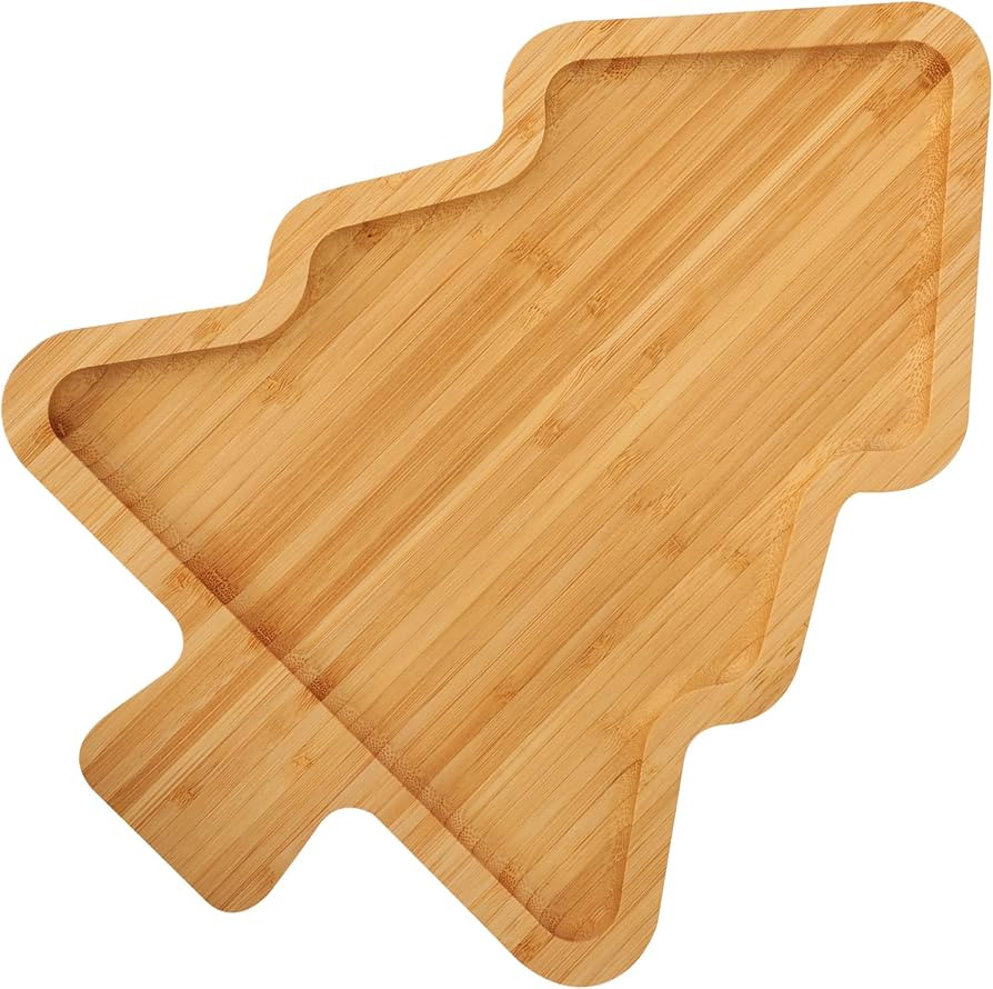 WILLKOMMEN Weihnachtliches Holztablett Deko,Holz Tablett Weihnachtsbaum-Form, Serviertablett Holz... | Amazon (DE)