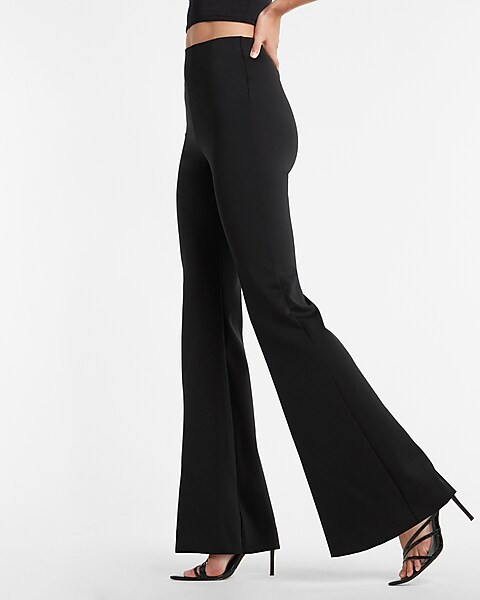 Super High Waisted Body Contour Built-in Compression Flare Pant | Express