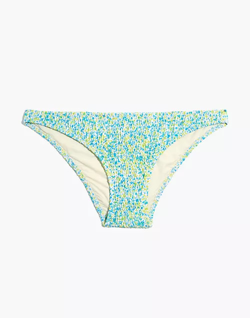 Solid & Striped® Rachel Smocked Bikini Bottom in Painted Ditsy Floral | Madewell