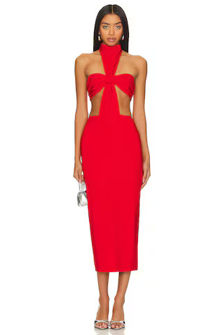 Runaway The Label Dani Midi Dress in Red from Revolve.com | Revolve Clothing (Global)