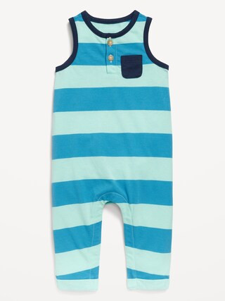 Printed Sleeveless Henley One-Piece for Baby | Old Navy (US)