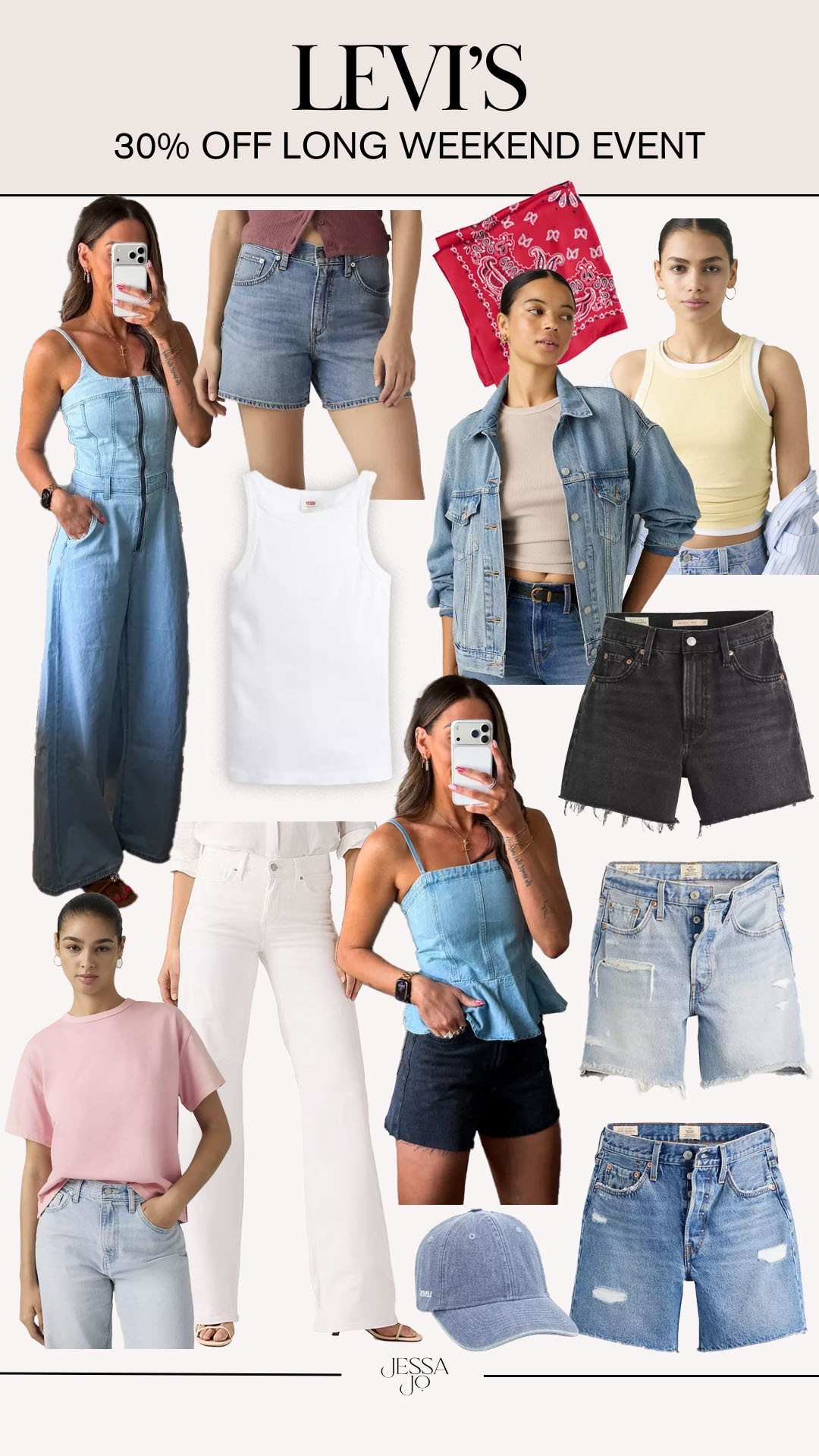 Levi’s MDW sale. Levi’s long weekend event. Levi’s denim jumpsuit. Levi’s denim shorts. Flattering denim shorts.

#LTKootd #LTKSeasonal #LTKSaleAlert