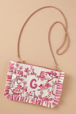 Beaded Monogram Clutch | Anthropologie (US)