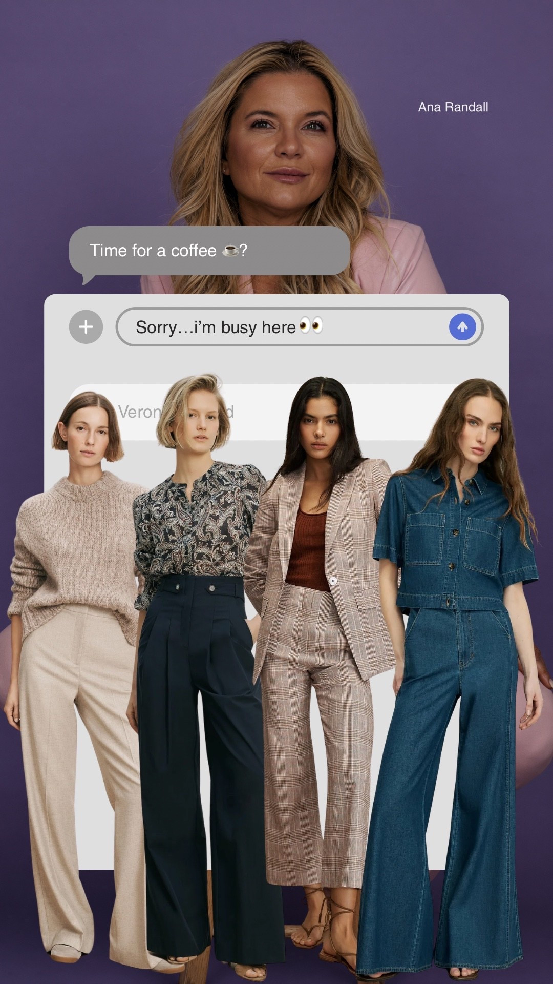 Sorry, no coffee break for me today—I was way too busy curating the ultimate outfit inspo for you girls! 🙈 I picked out pieces that are super easy to style, from cozy knits to the prettiest wide-leg trousers.
Which look is your favorite? 
Xoxo,
Ana Randall 💗

#LTKOver40 #LTKmomlife #LTKdayinmylife