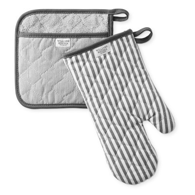 Williams Sonoma Bay Stripe Oven Mitt & Potholder Set | Williams-Sonoma