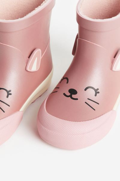Rubber Boots - Pink/cat - Kids | H&M US | H&M (US + CA)