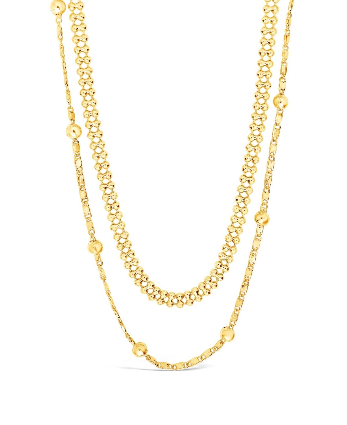 Women's Layered Beaded Gold Plated Chain Necklace | Macys (US)