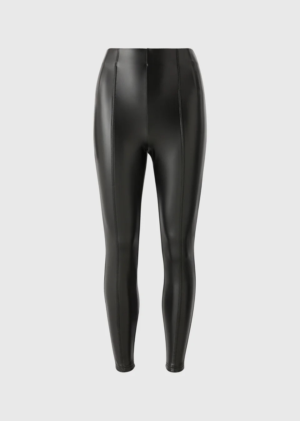 Black Faux Leather Leggings | Matalan (UK)