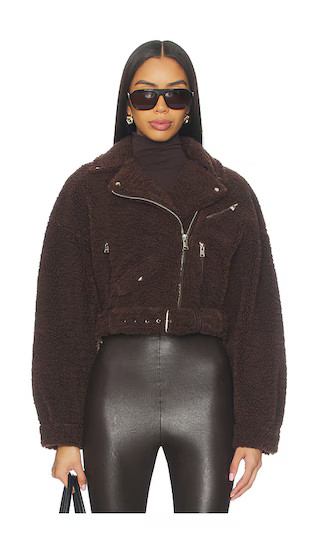 Brina Jacket in Brown | Revolve Clothing (Global)