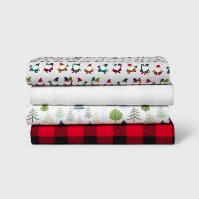 Holiday Patterned Flannel Sheet Set - Wondershop™ | Target