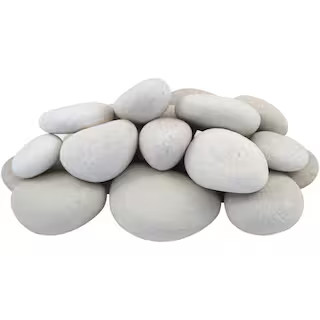 1 in. to 3 in., 30 lb. Small Egg Rock Caribbean Beach Pebbles | The Home Depot