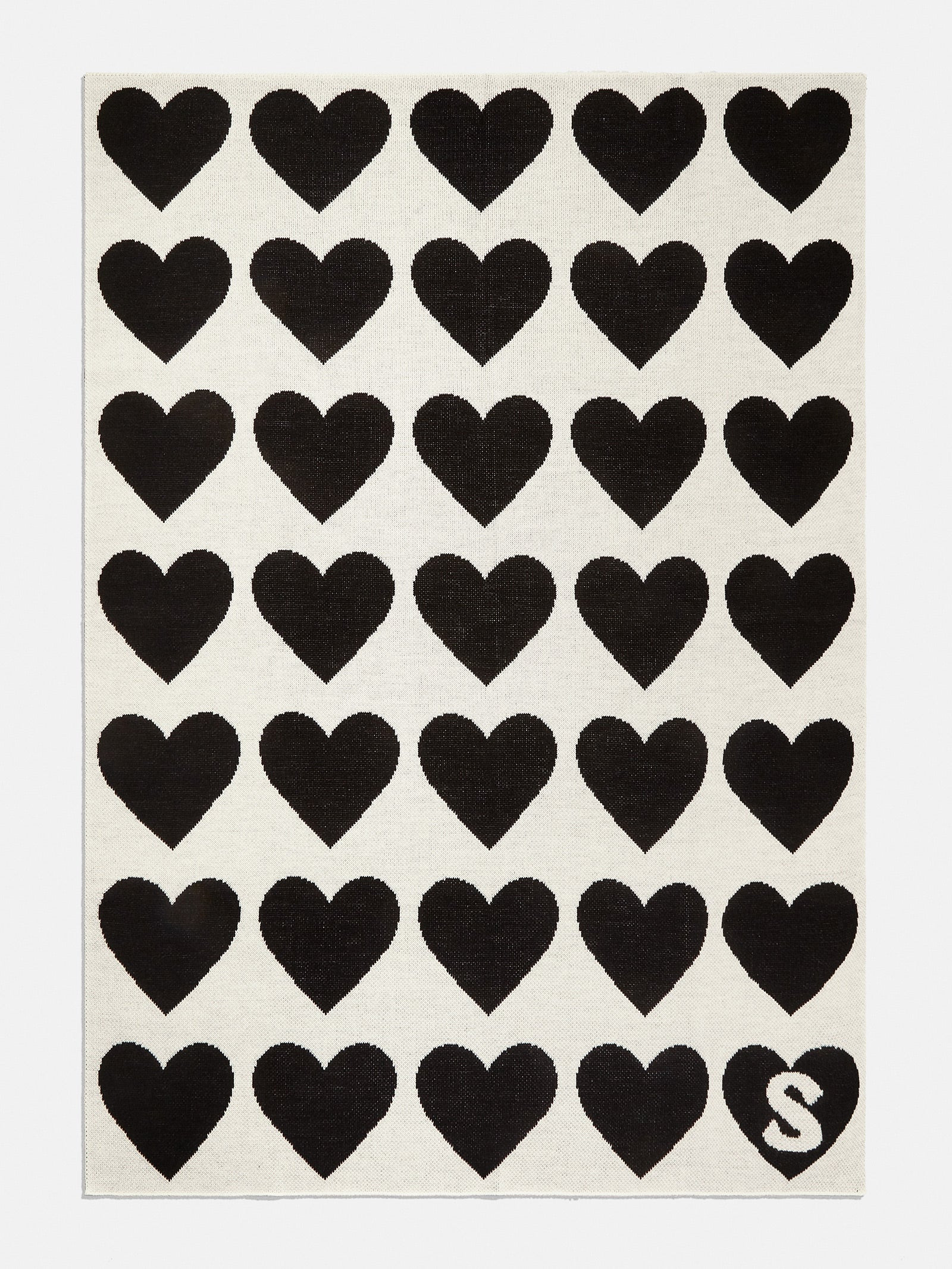 Wrapped in Love Custom Blanket - White/Black | BaubleBar (US)