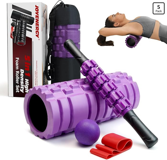 5 in 1 Foam Roller Set High Density Patented Foam Roller for Exercise | Amazon (US)