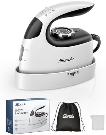Sundu Mini Steam Iron, Mini Travel Steam Iron, Small Portable Clothes Mini Iron with Rotary Tempe... | Amazon (US)