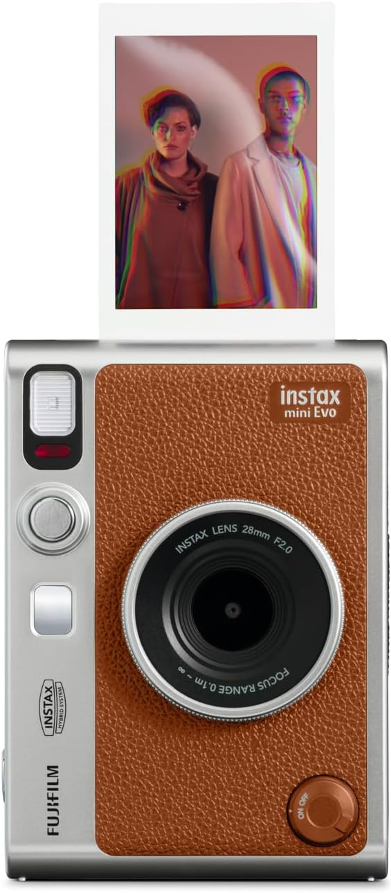 Fujifilm Instax Mini EVO Instant Camera - Brown | Amazon (US)