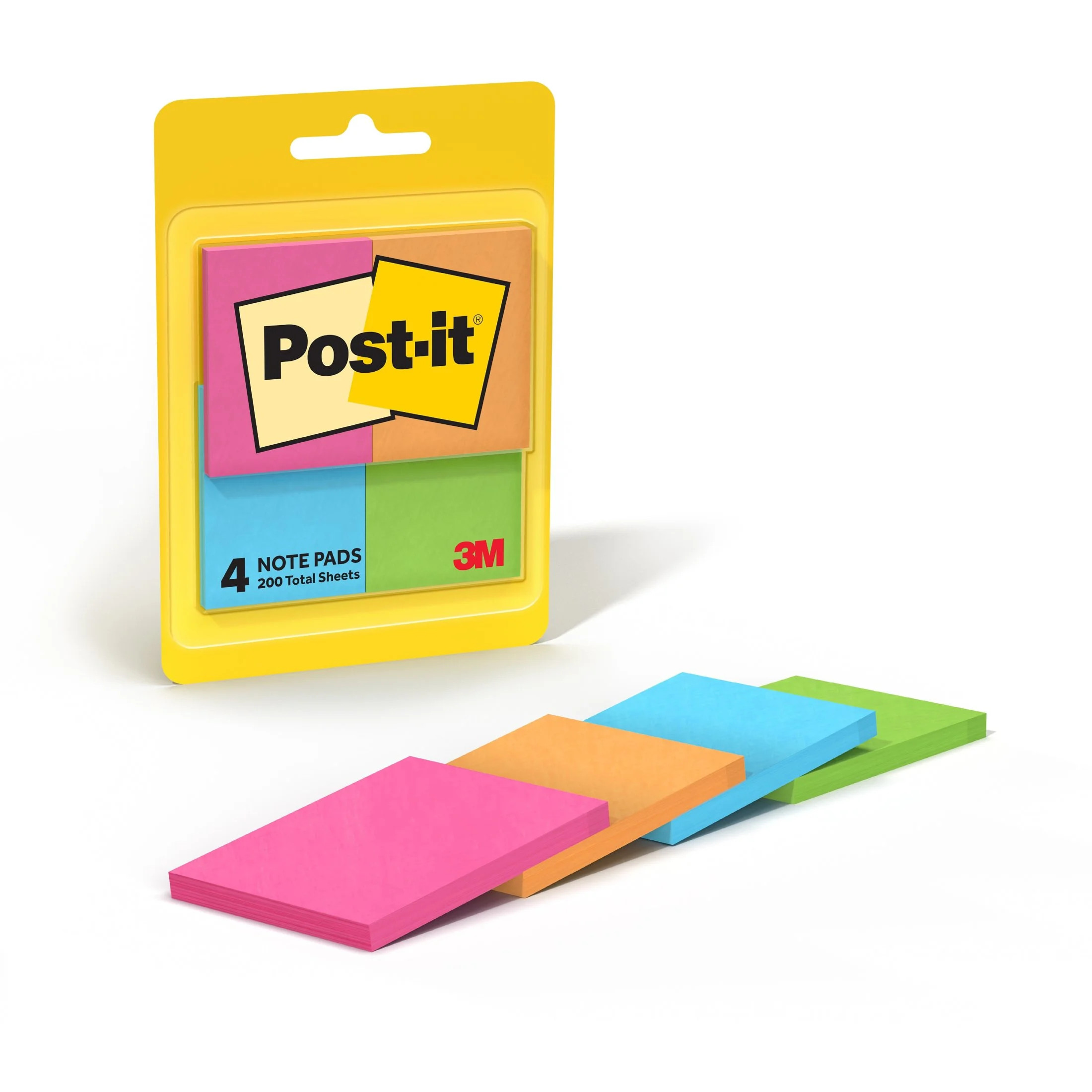 Post-it Notes, 1 3/8 in x 1 7/8 in, Poptimistic, 4 Pads | Walmart (US)