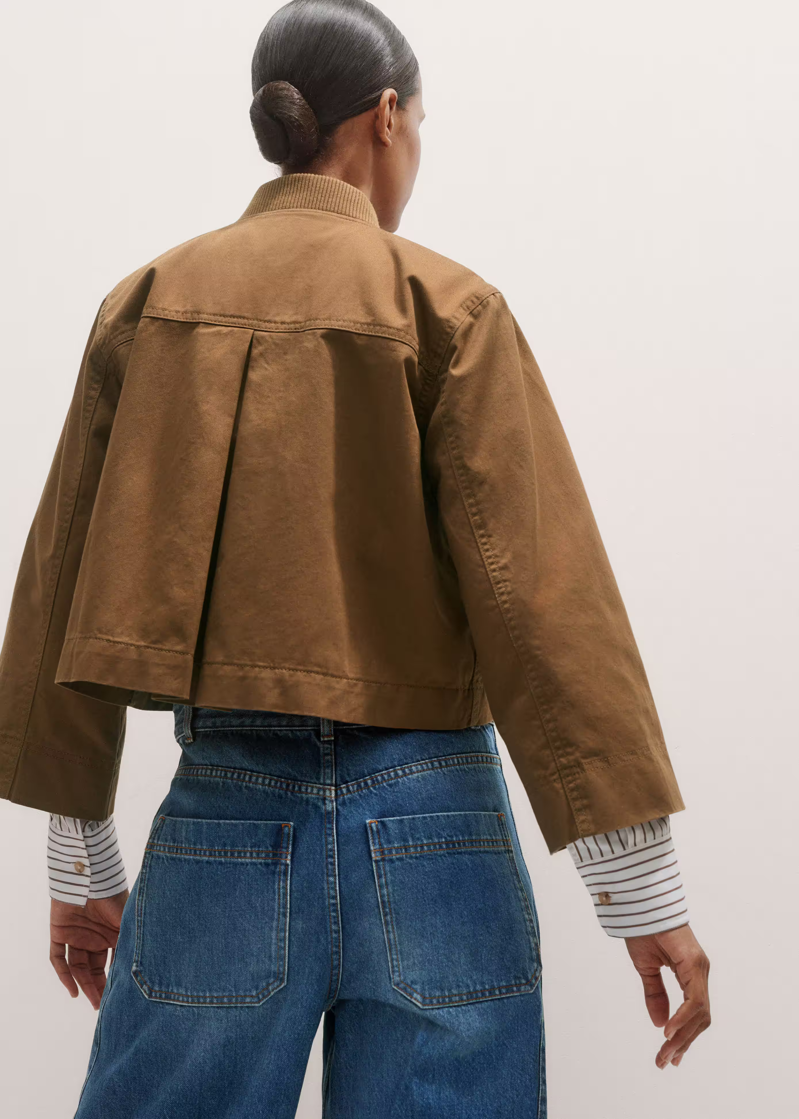 Swing Bomber Jacket Washed Cotton | ME+EM Global (Excluding US)