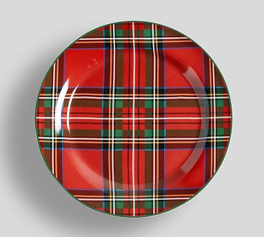 Stewart Plaid Stoneware Dinnerware Collection | Pottery Barn (US)