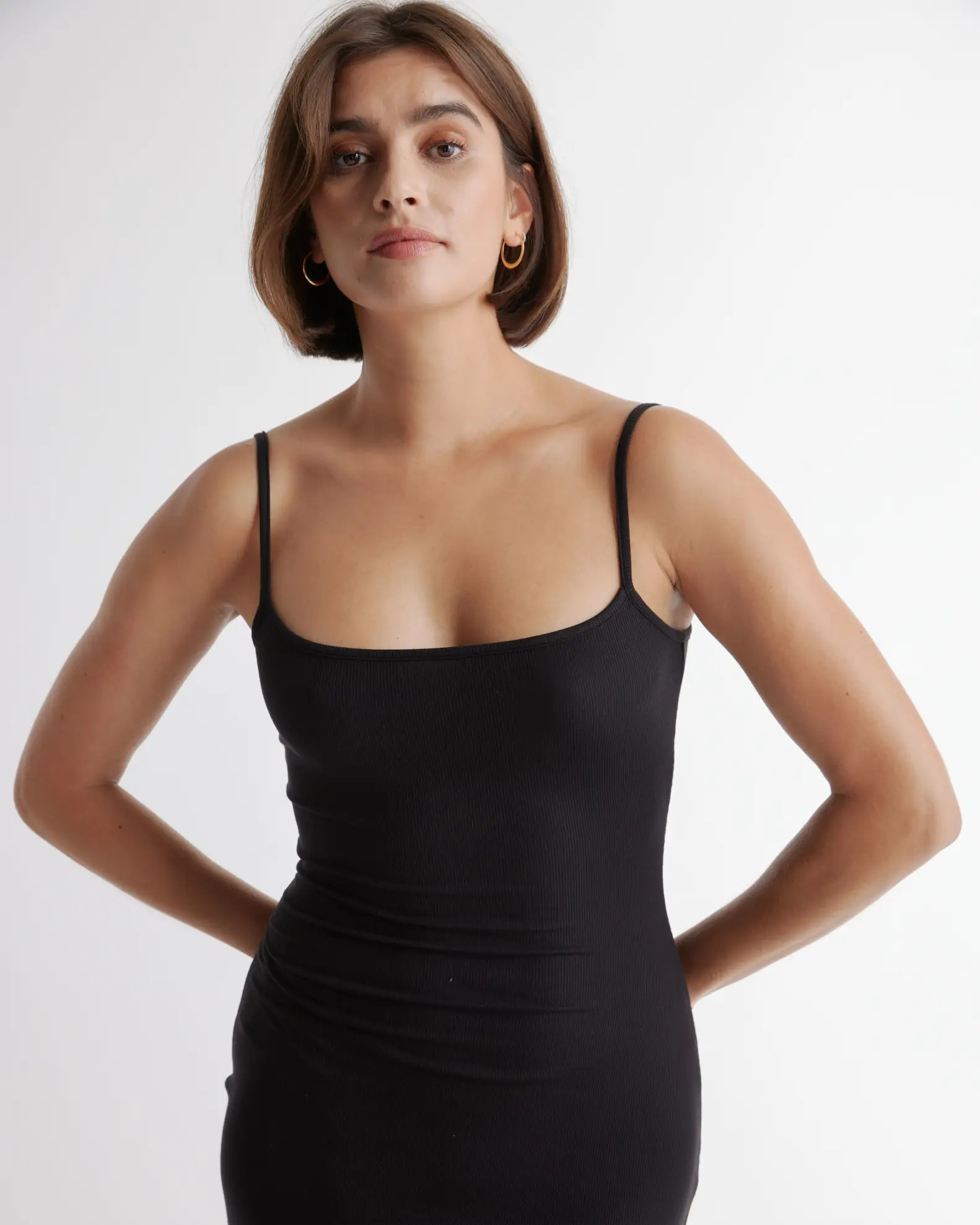 Tencel Rib Knit Maxi Slip Dress | Quince