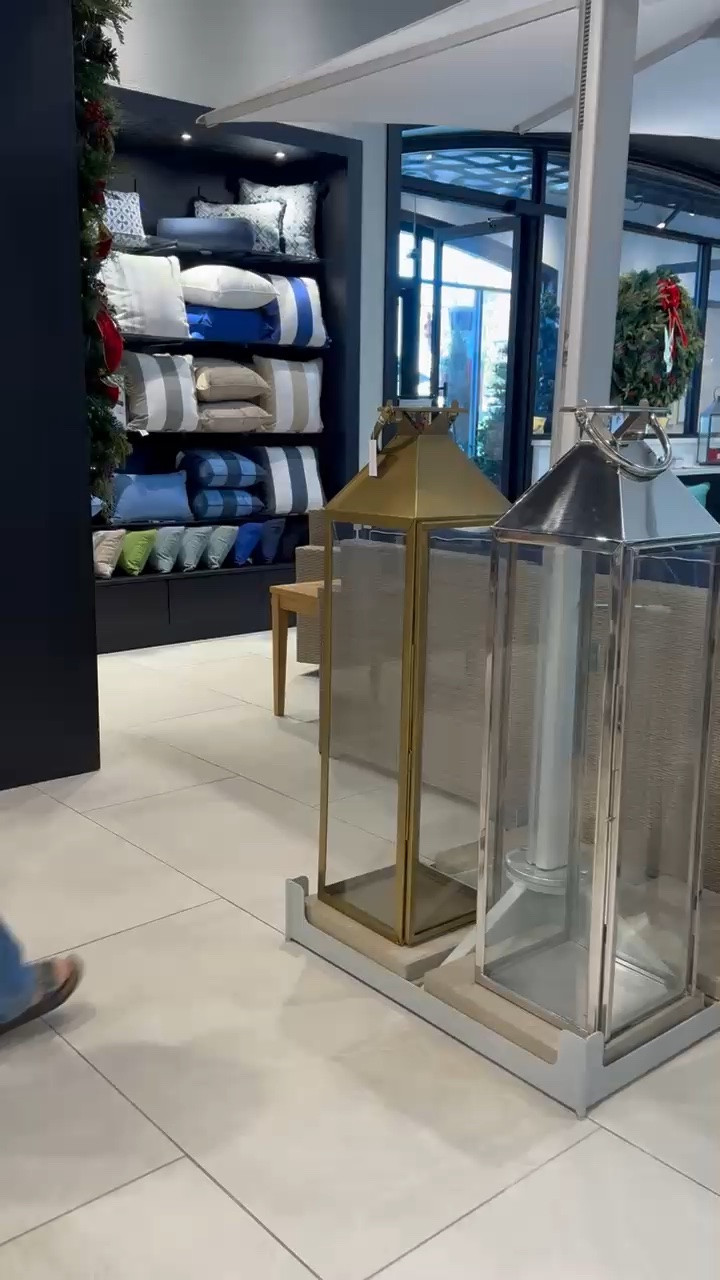 Obsessed with these oversized lanterns, they are splurge worthy, but they’re also on sale right now they would make such a statement fill them with oversized candles, and greenery for the holidays and add a bow

#LTKSaleAlert #LTKHome