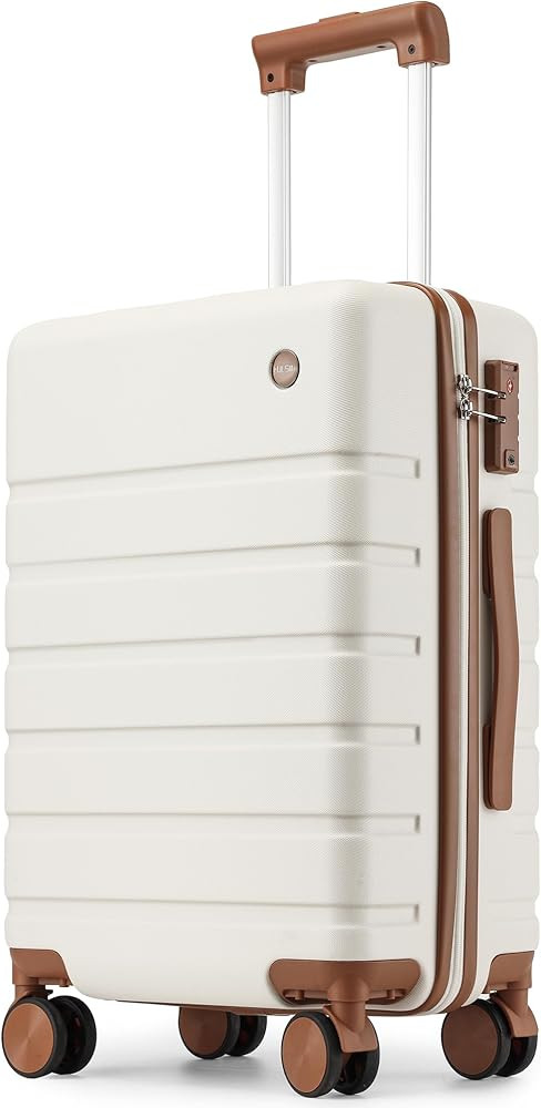 Carry on Luggage Suitcase, 22x14x9 Airline Approved 20 Inch Hardside Carry-on Luggage with Spinne... | Amazon (US)