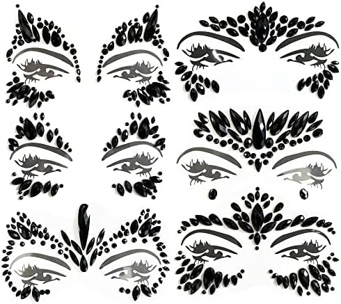 Amazon.com : Festival Face Jewels Tattoo, Rhinestone Face Gems Sticker, Rave Crystals Face Gems S... | Amazon (US)