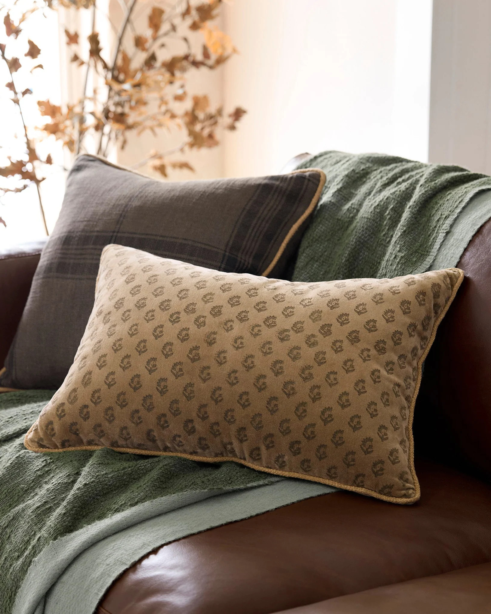 Henry Printed Velvet Pillow | Magnolia