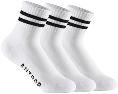 Antrop WoMen Quarter Crew Cotton Heel Tab Athletic Running Cushion Socks | Amazon (US)