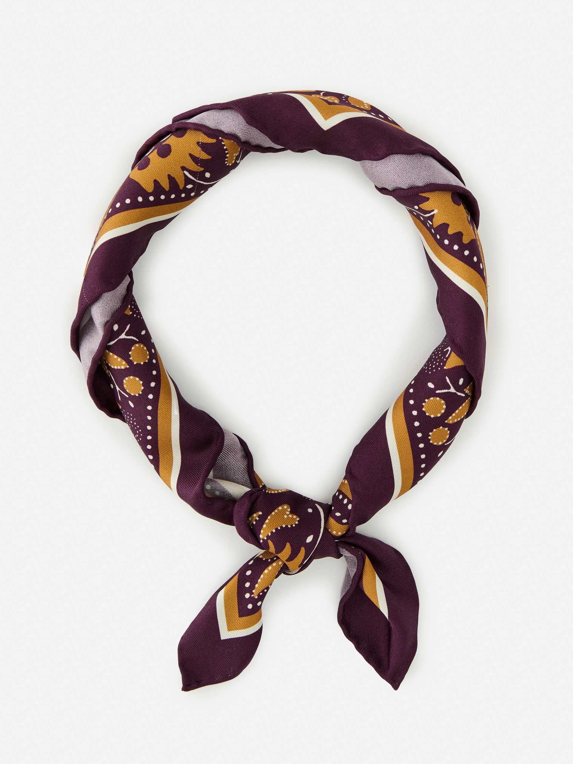 Nikka Silk Scarf in Squared Away | J.McLaughlin