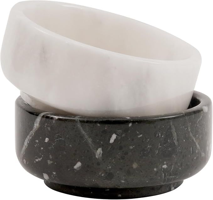 Radicaln Marble Sauce Cups Black & White 2.8 OZ Handmade Dipping Bowl Cup Set - Side Dishes For K... | Amazon (US)
