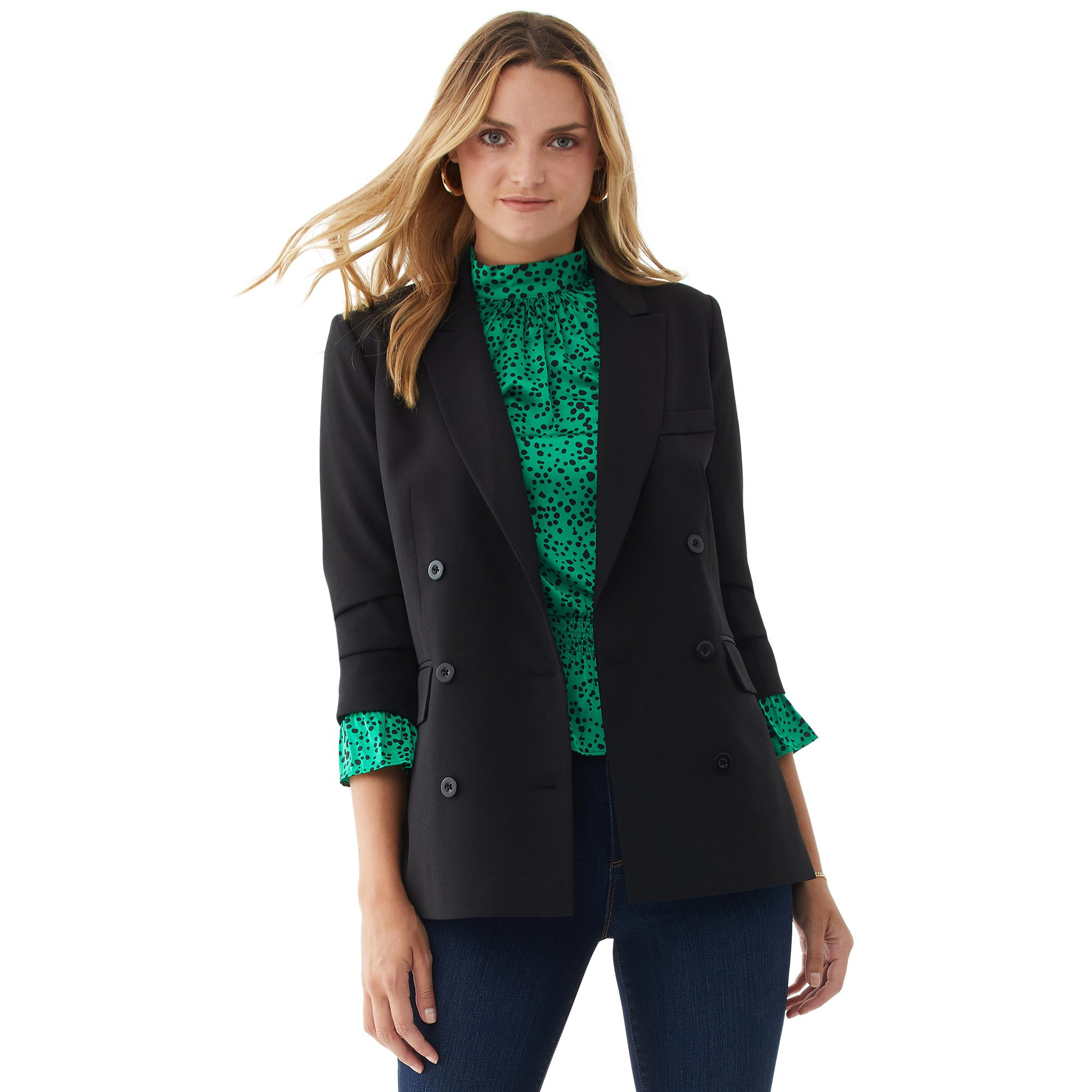 Scoop Women’s Double-Breasted Blazer | Walmart (US)
