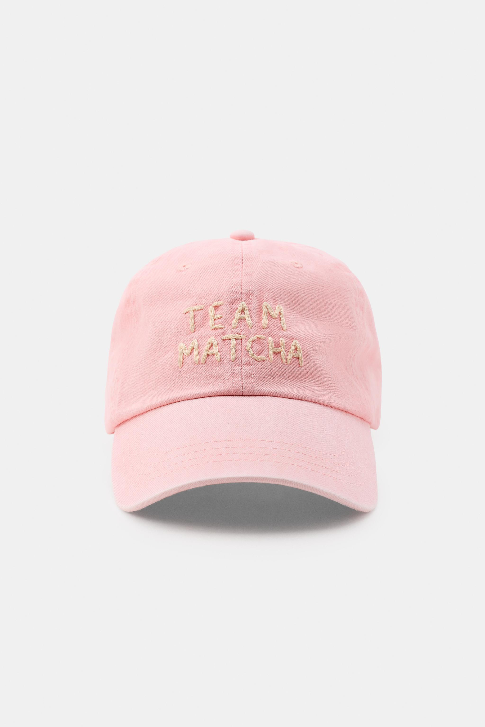 TWILL TEXT MATCHA CAP | Zara US