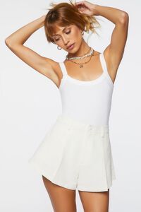 Twill High-Rise Flare Shorts | Forever 21 | Forever 21 (US)