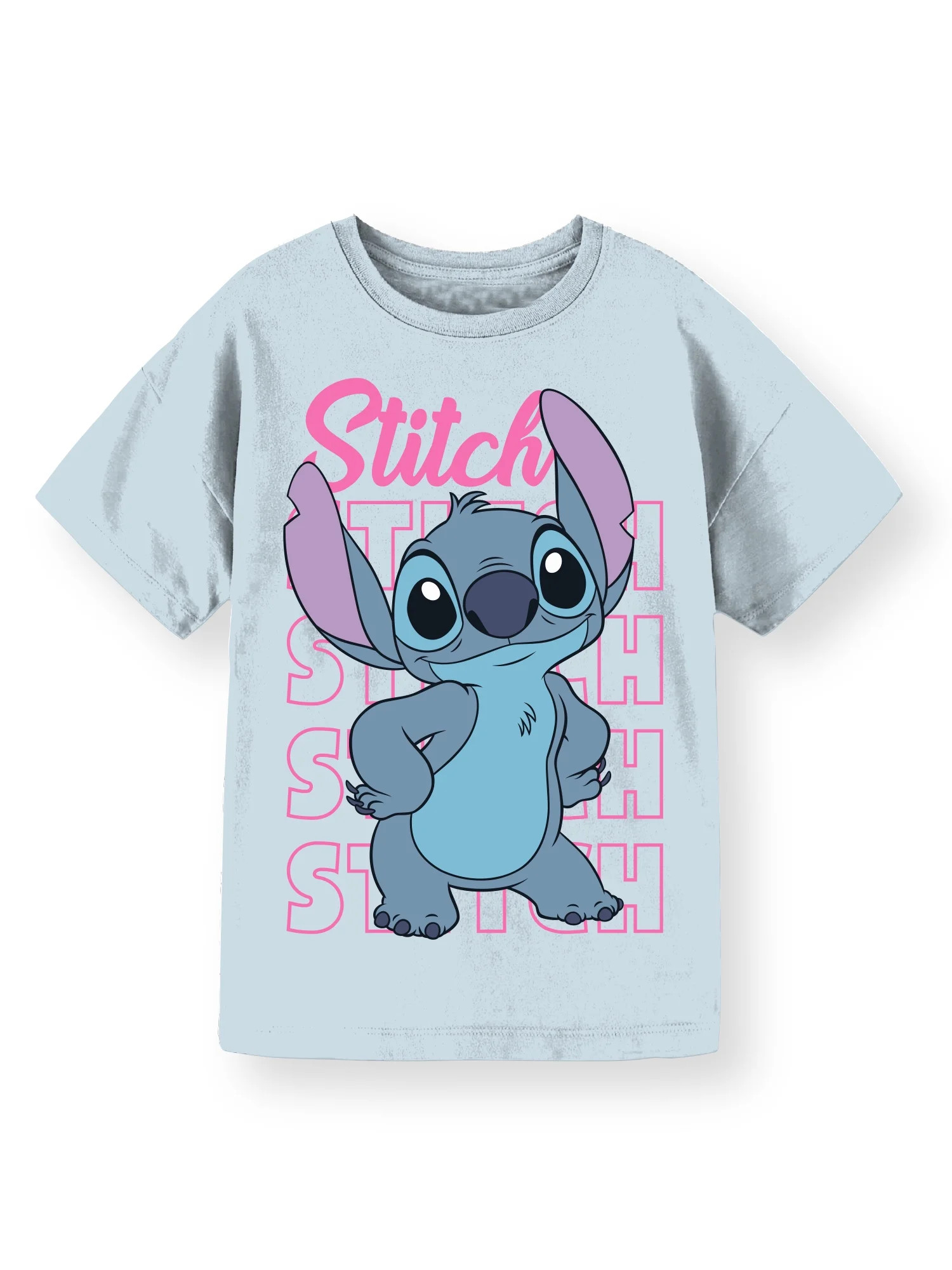 Disney Lilo & Stitch Girls Short Sleeve Graphic T-Shirt, Sizes 4-16 & Plus | Walmart (US)