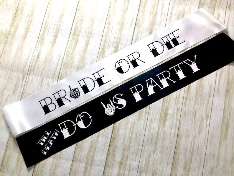 Bachelorette Party Sash Bride or Die & Till Death Do Us Party - Etsy | Etsy (US)