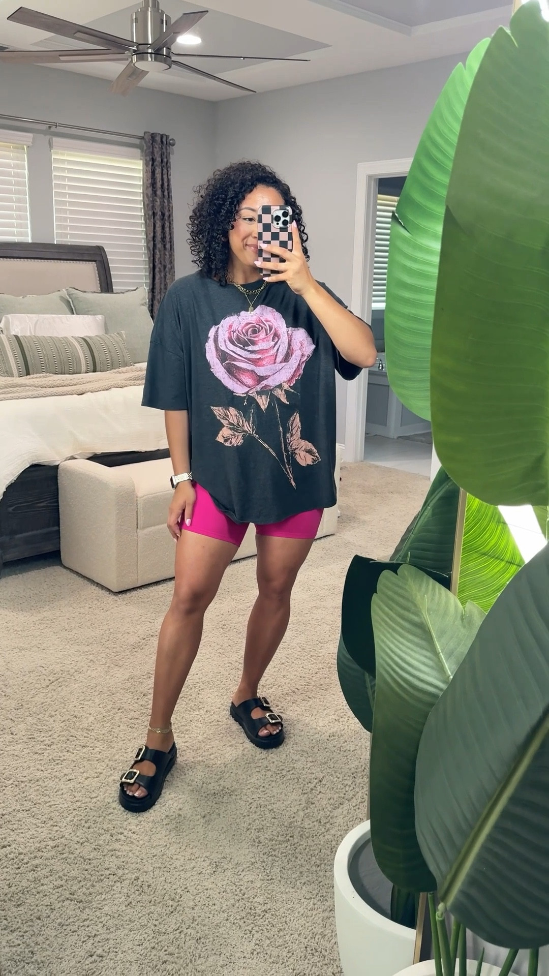 Walmart graphic tee xl and biker shorts are from a set size large 

#LTKStyleTip #LTKActive #LTKMidsize