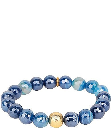 BuDhaGirl Melange Beaded Stretch Bracelet - Sapphire | Dillard's