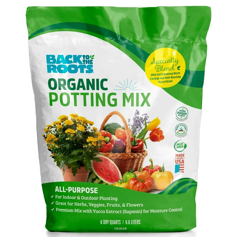 Back to the Roots Potting Mix, 6 Qt | Walmart (US)