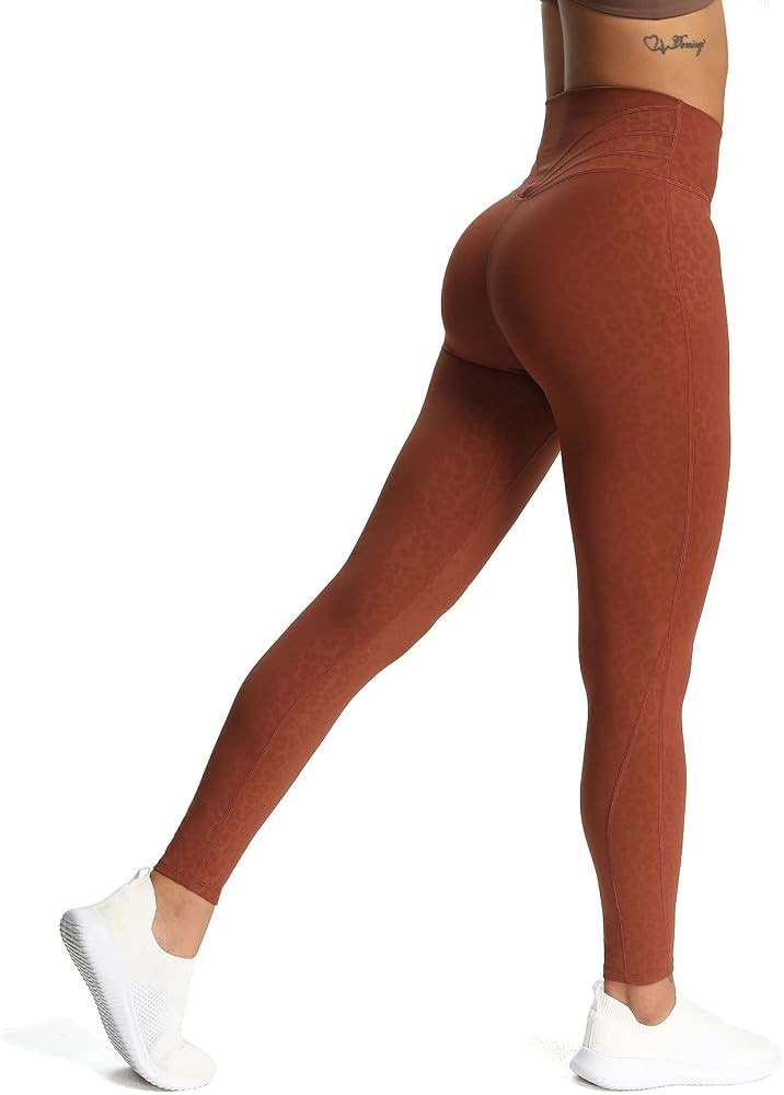 Aoxjox High Waisted Workout Leggings for Women Compression Tummy Control Trinity Buttery Soft Yog... | Amazon (US)