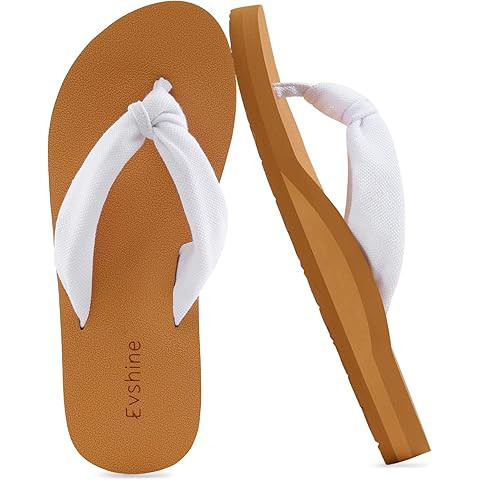KuaiLu Flip Flops for Women with Arch Support Yoga Mat Comfortable Summer Beach Walking Thong Cus... | Amazon (US)