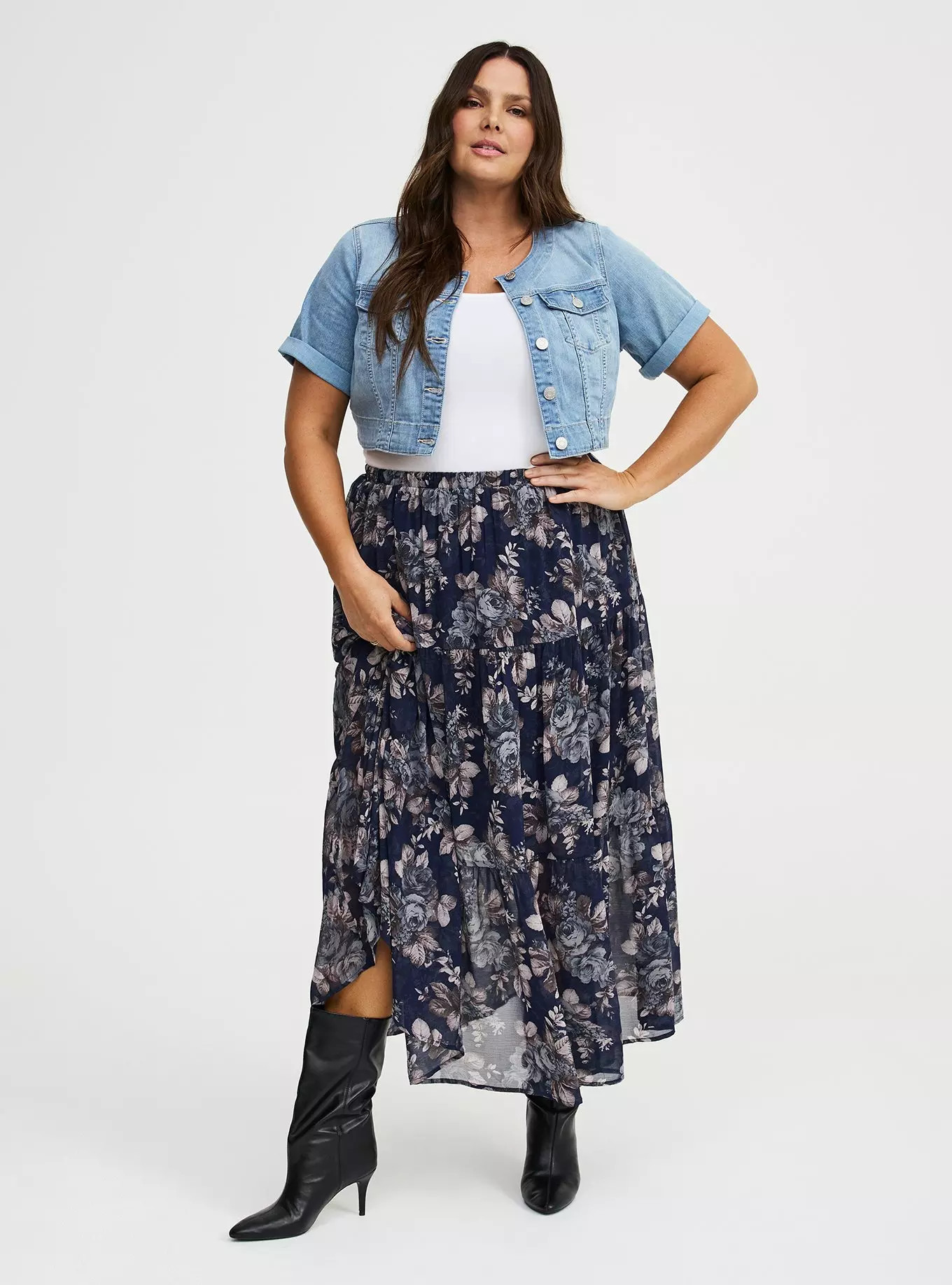 Chiffon Tiered Maxi Skirt | Torrid (US & Canada)